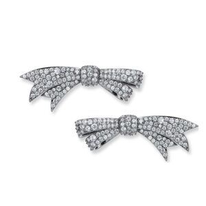 Fallon Pave Crystal Bow Earrings
